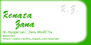 renata zana business card